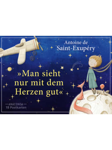 Anaconda Buch - Postkarten-Set Antoine de Saint-Exupéry