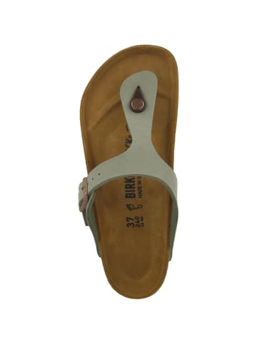 Birkenstock Zehensandale Gizeh Birko-Flor Nubuk normal in grau