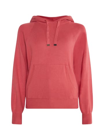 usha BLUE LABEL Damen Strick Hoodie in Vintage Rot