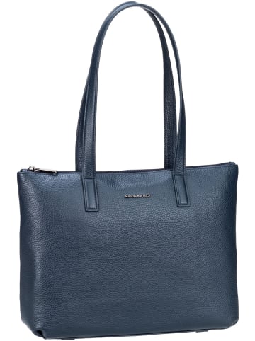 Mandarina Duck Shopper Mellow Leather Shopper FZT53 in Dress Blue