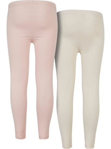 Urban Classics Leggings in pink/whitesand