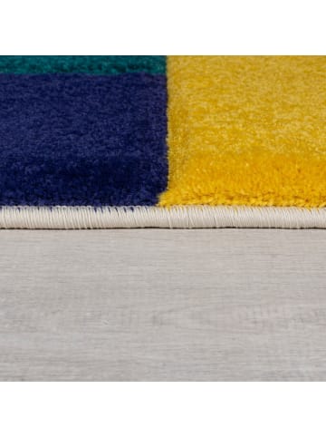 KADIMA DESIGN Langlebiger Designer-Teppich mit abstraktem Muster, maschinengewebt