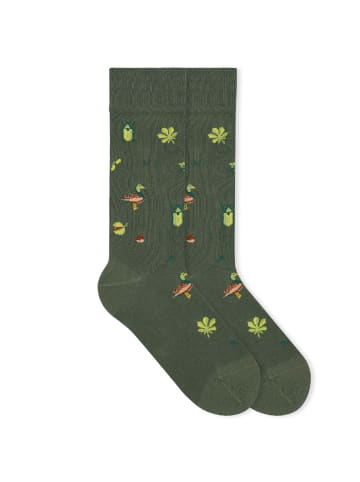 von Jungfeld Gemusterte Socken Herbst Icons in Duck Pond