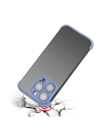 Platyne Selbstklebende Hülle iPhone 15 Pro in Blau