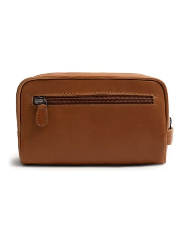 Tavira Kulturbeutel Leder 18 cm cognac
