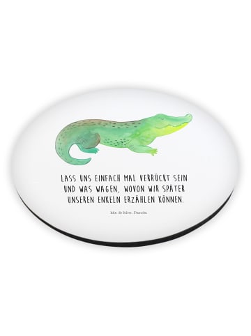 Mr. & Mrs. Panda magnet Krokodil mit Spruch in Weiß