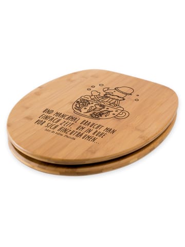 Mr. & Mrs. Panda Toilettendeckel Nachtfalter Schaumbad mit Spruch in Transparent