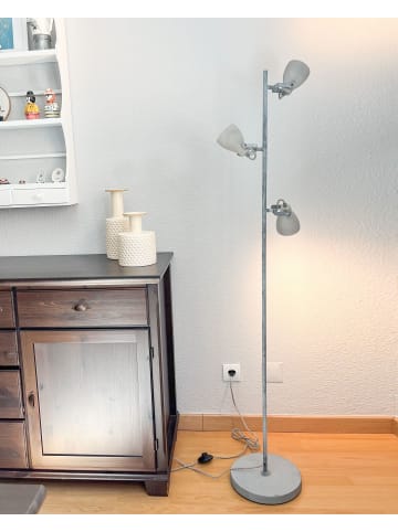 Beliani Stehleuchten MISTAGO in Grau - (W) 28 x (H) 163 x (L) 28 cm