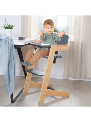 roba Babyhochstuhl 'Nature Up' - Mitwachsend - 3-Punkt-Gurt - Natur / Anthrazit