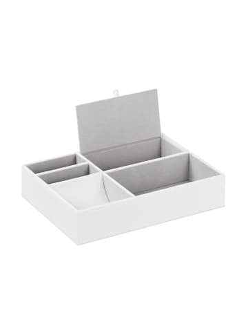 relaxdays Schmucktablett in Weiß - (B)25,5 x (H)5 x (T)18,5 cm