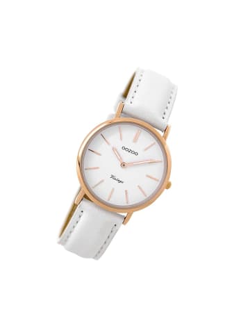 Oozoo Analog-Armbanduhr Oozoo Vintage Series weiß mittel (ca. 32mm)