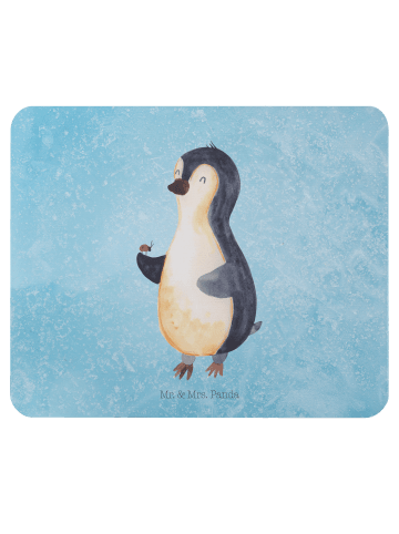 Mr. & Mrs. Panda Mouse Pad Pinguin Marienkäfer ohne Spruch in Eisblau