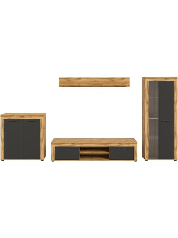 ebuy24 Regalsystem Jam (4-teilig) Grau 330 x 35 cm