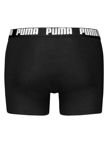 Puma Boxershort 6er Pack in Schwarz/Weiß