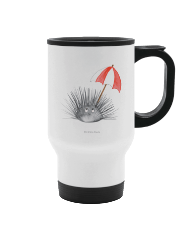 Mr. & Mrs. Panda thermosbecher Seeigel ohne Spruch in Weiß