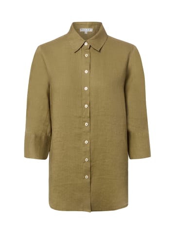 Marie Lund Leinenbluse Rihab in oliv - 0057