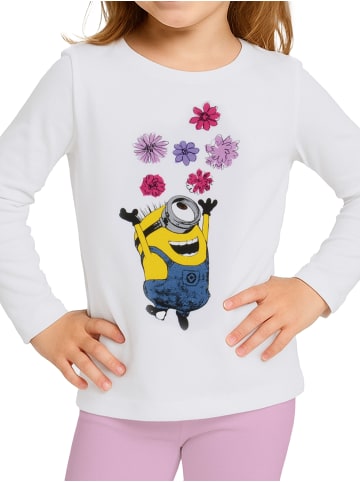 Minions Minions Pullover - Blümchen langärmlig in weiß