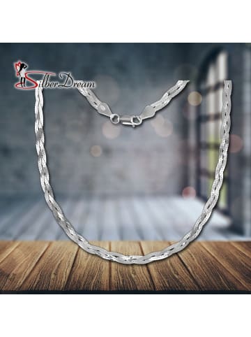 SilberDream 925 Sterling Silber Damen SilberDream Halsketten geflochten  ca. 45cm