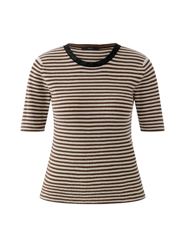 Oui Shirt in brown white