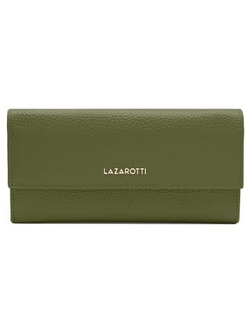 Lazarotti Bologna Leather Geldbörse Leder 19 cm in olive