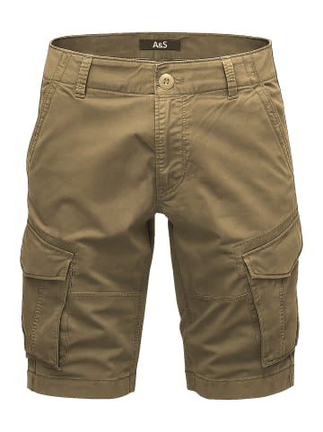 EGOMAXX Bermuda Cargoshorts mit Patten-Taschen A&S in Beige