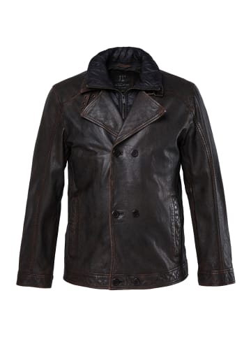 JP1880 Lederjacke in mahagoni