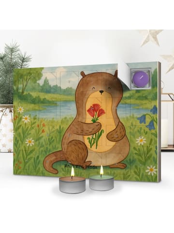Mr. & Mrs. Panda adventskalender mit duftkerzen Otter Blumenstra... in Weiß