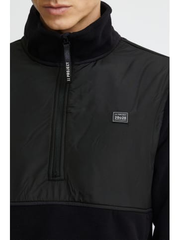 11 Project Fleecejacke PRDelmer  21300935-ME Fleece-Troyer Übergangsjacke in Schwarz