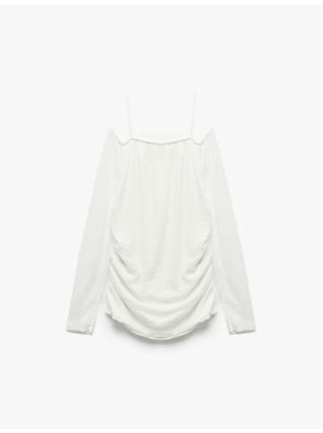 KOTON BLUSE LS in Ekru