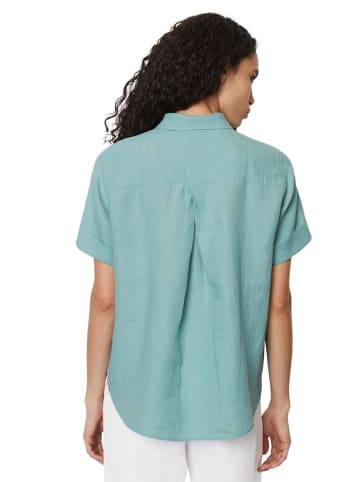 Marc O'Polo Kurzarm-Leinenbluse regular in soft teal