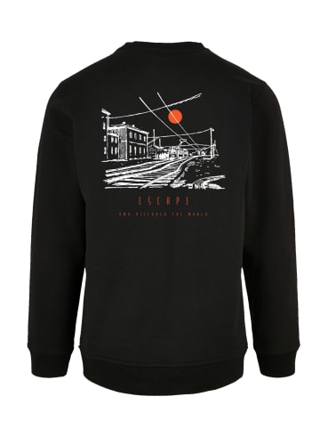 F4NT4STIC Sweatshirt Escape Discover the World Town Train Station in schwarz