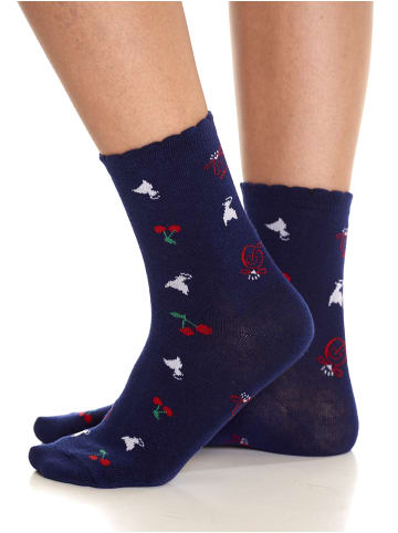 Pussy Deluxe Socken Cherry Logos & Cats 3 Pack Socks in mehrfarbig