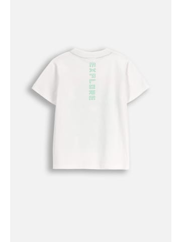 Coccodrillo T-Shirt aus Baumwolle mit kurzem Ärmel in weiß