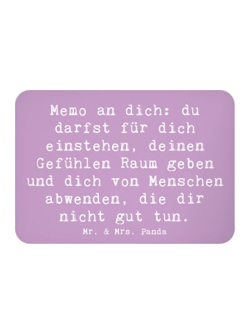 Mr. & Mrs. Panda Magnet Spruch Gefühle Freiheit mit Spruch in Lavendeltraum