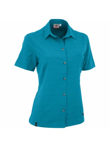 Maul Sport Bluse Halserspitze in Kristallblau