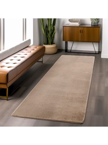Teppich Boss Kurzflor Teppich Joy 1400, Läufer - Beige