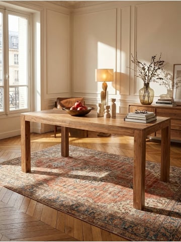 KADIMA DESIGN Esstisch MUMBAI Massivholz 80 cm Esszimmer-Tisch Holztisch in Akazie