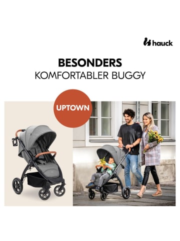 Hauck Buggy & Sportwagen UpTown Black (mit Liegefunktion in grau