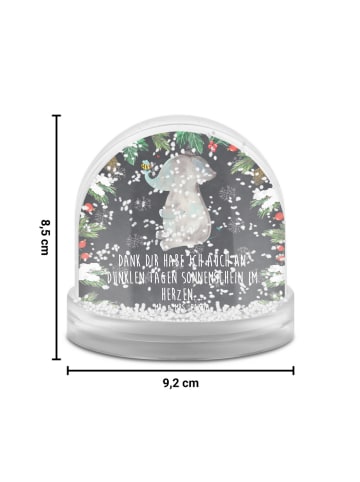 Mr. & Mrs. Panda Weihnachts Schneekugel Elefant Biene mit Spruch in Kreidetafel
