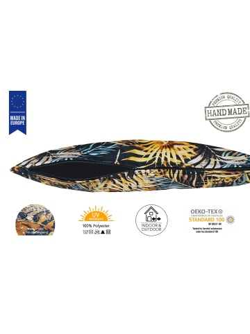 JACK 1 x Outdoor Kissenhülle 45x45cm Motiv Blatt Gold