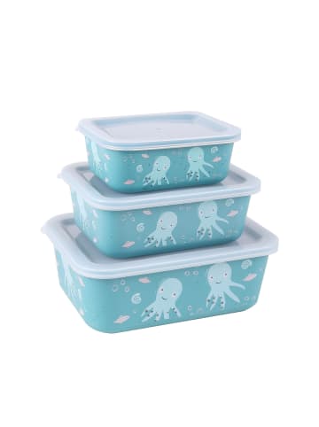 Stoneline Aufbewahrungsbox rPET 400/730/1.300 ml Set 3-teilig in Blau