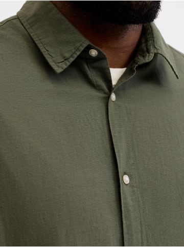 JACK & JONES PLUS Hemd in Dusty Olive