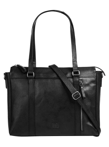 Bodenschatz Shopper echt Leder in schwarz