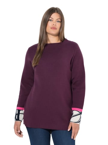 LAURASØN Pullover in traubenrot