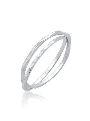 Elli Ring 925 Sterling Silber Geo, Ring Set in Silber