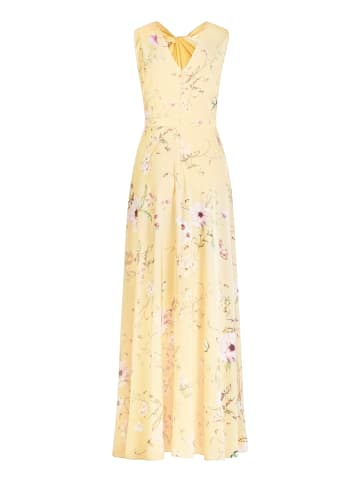 Vera Mont Abendkleid mit Blumenprint in Yellow/Rosé