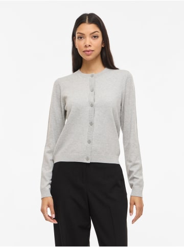 Vila Strickjacke in Light Grey Melange