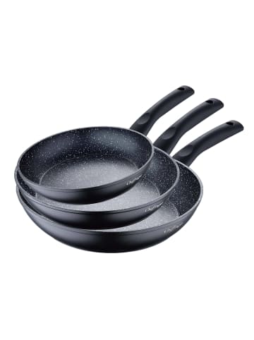 Cheffinger 3er-Set Bratpfanne in Schwarz