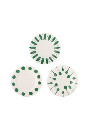 Bloomingville Linora Dessert Teller-Set 3er in grün
