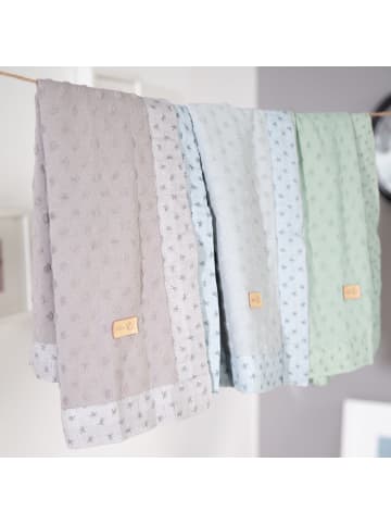 roba Babydecke 'Lil Planet' - Bio-Baumwolle - Frosty Green